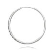 14K White Gold 2x30mm Diamond Cut Endless Hoops