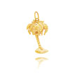 14K Yellow Gold Palm Tree Charm