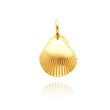 14K Yellow Gold Polished Shell Pendant