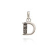 14K White Gold Diamond-Accented Initial D Pendant