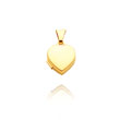 14K Yellow Gold Tiny Polished Heart-Shaped Locket
