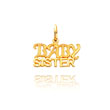 14K Yellow Gold "Baby Sister" Charm