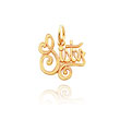 14K Yellow Gold "Sister" Charm