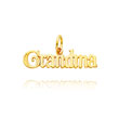 14K Yellow Gold Fancy "Grandma" Charm