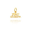 14K Yellow Gold "I Love My Grandma" Charm