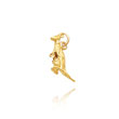 14K Yellow Gold 3D Kangaroo with Joey Charm