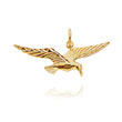 14K Yellow Gold Diamond-Cut Seagull Charm