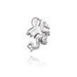 14K White Gold Small Dragon Charm