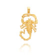 14K Yellow Gold Medium-Sized Scorpion Pendant
