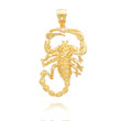14K Yellow Gold Large Scorpion Pendant