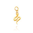 14K Yellow Gold Small Snake Charm