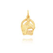 14K Yellow Gold Horse-Themed Charm
