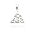 14K White Gold Polished Trinity Pendant