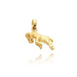 14K Yellow Gold 3D Aries Zodiac Pendant