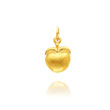 14K Yellow Gold 3D Apple Charm