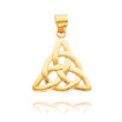 14K Yellow Gold Polished Trinity Pendant