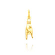 14K Yellow Gold "Goodluck" Hand Sign Language Charm