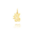 14K Yellow Gold Small "Good Luck" Charm