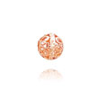 14K Rose Gold Diamond-Cut Filigree Ball Chain Slide