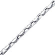 14K White Gold 4.5mm Fancy Geometric Link Bracelet