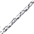14K White Gold 5.75mm Fancy Geometric Cylinder Link Bracelet