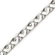 14K White Gold 7mm Fancy Round Link Bracelet
