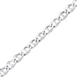14K White Gold 9mm Anchor Link Bracelet