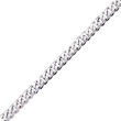 14K White Gold 9mm Curb Link Bracelet