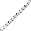14K White Gold 13mm Curb Link Bracelet