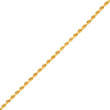 14K Yellow Gold 2mm Rope Anklet