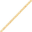 14K Yellow Gold Polished Anchor Link Anklet