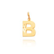 14K Gold Initial B Charm