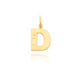 14K Gold Initial D Charm