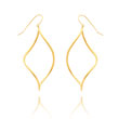 14K Geometric Drop Hook Earrings