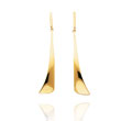 14K Polished Abstract Dangle Earrings
