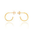 14K Gold Hoop Screwback Earrings