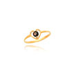 14K Gold 3mm Mystic Topaz Heart Baby Ring