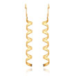 14K Gold Fancy Spiral Drop Earrings