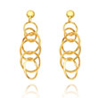 14K Multi-Circle Drop Earrings