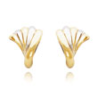 14K Gold Polished Fancy Post Earrings