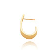 14K Gold Med. Polished J-Hoop Earrings