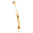 14K Gold 4.75mm Diamond-Cut Concave Hinged Bangle Bracelet