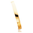 14K Gold 8mm Solid Polished Half-Round Slip-On Bangle