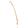 14K Rose Gold 2mm Knife Edge Triangle Shaped Bangle