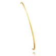 14K Gold 2mm Diamond Cut Tube Bangle