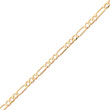 10K Gold 5.25mm Fancy Polished 8 Inch Link Bracelet