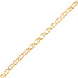 10K Gold 7mm Hand-Polished Anchor 8 Inch Link Chain Bracelet