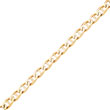 10K Gold 9mm Hand-Polished Anchor 8 Inch Link Chain Bracelet
