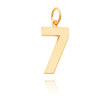 14K Gold Large Polished Number 7 Charm