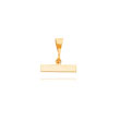 14K Gold Medium Polished Top Charm